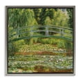 thumbnail image 1 of Stupell Industries Water Lily Pond Monet Classic Painting Landscape Painting Gray Floater Framed Canvas Art Print Wall Art, 18 x 18, 1 of 9
