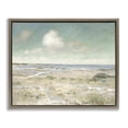 thumbnail image 1 of Stupell Industries Coastal Water View with Clouds Brown Floating Frame Canvas Art, 31 x 25, by Christy McKee, 1 of 8