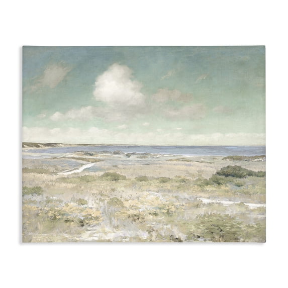 Stupell Industries Coastal Water View with Clouds Canvas Art, 20 x 16, by Christy McKee