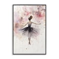 thumbnail image 1 of Stupell Industries Eclectic Watercolor Ballerina Atmosphere Black Framed Giclee Art, 12 x 18, by Creative Studio, 1 of 8
