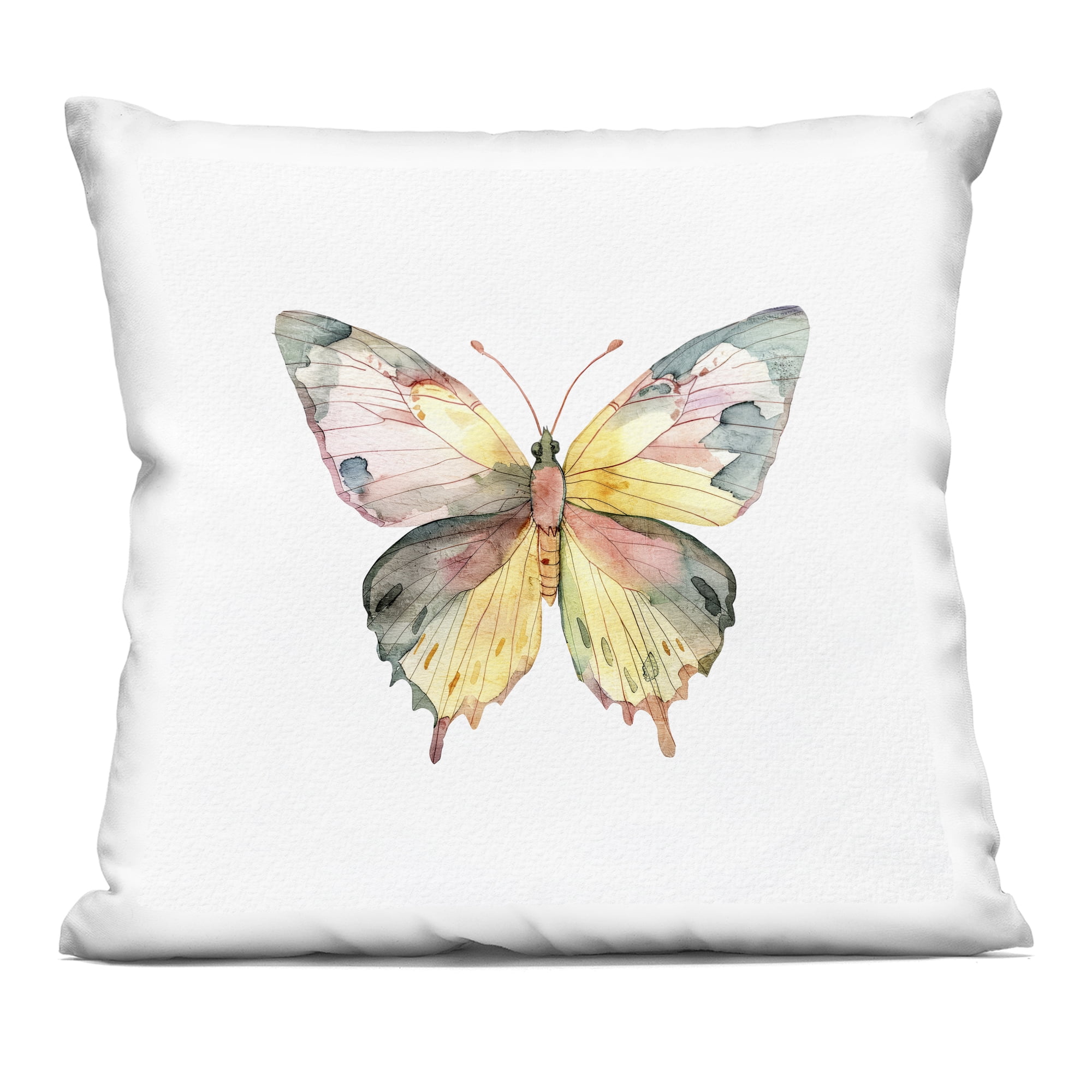 Stupell Industries Watercolor Butterfly Subtlety Decorative Printed Throw Pillow, design by Kim Allen