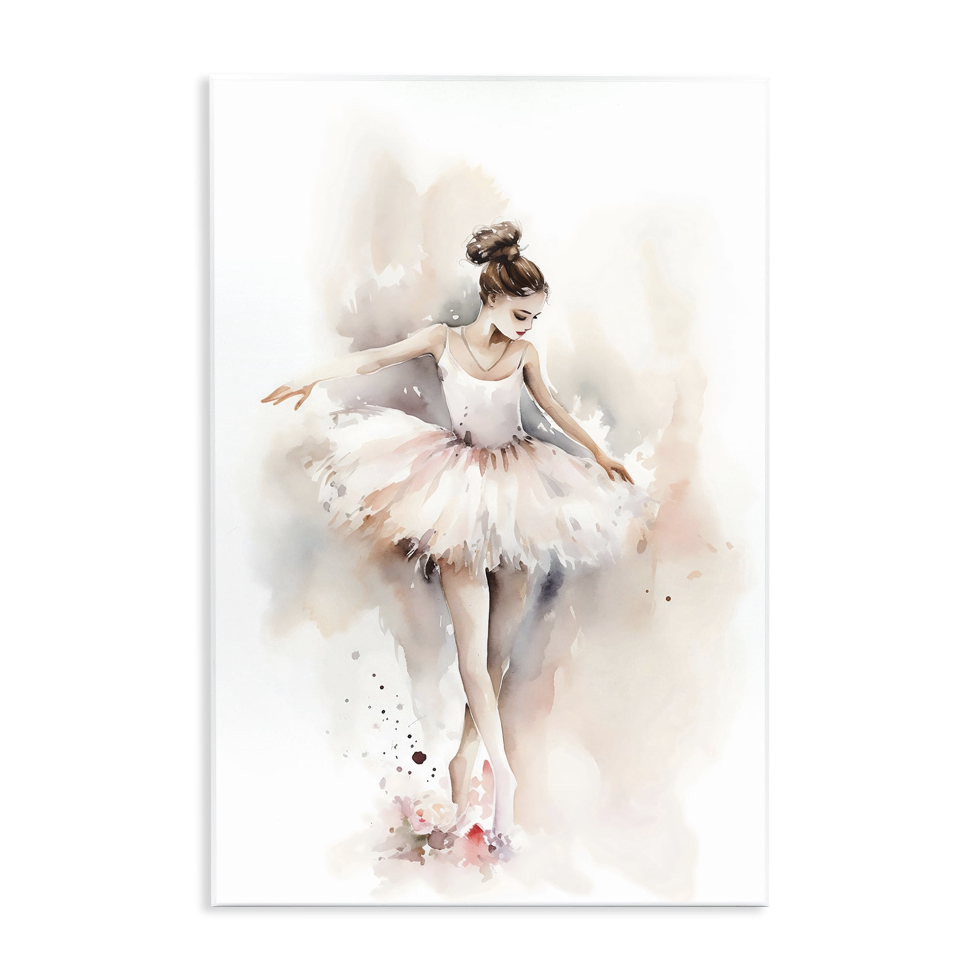 Stupell Industries Watercolor Dancer Pose Wall Plaque Art, design by Creative Studio