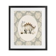 thumbnail image 1 of Stupell Industries Eclectic Watercolor Dinosaur Monstera Border Black Framed Print Under Glass, 13 x 16, by LSR Design Studio, 1 of 8