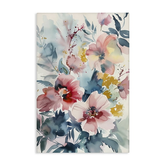 Stupell Industries Watercolor Floral Bunch Canvas Wall Art design by 1x, 36 x 24