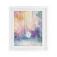 thumbnail image 1 of Stupell Industries Contemporary Watercolor Ghost on Swing White Framed Print Under Glass, 13 x 16, by The Prints Vibe, 1 of 8
