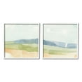 thumbnail image 1 of Stupell Industries Watercolor Hills Abstract Landscape Blue Green Brown Tones, 17 x 17, Design by Emma Caroline, 1 of 7
