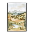 thumbnail image 1 of Stupell Industries Scandinavian Watercolor Hills & Tranquil Valley Black Framed Giclee Art, 12 x 18, by Petals Prints Design, 1 of 8