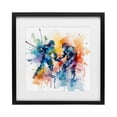 thumbnail image 1 of Stupell Industries Contemporary Watercolor Hockey Faceoff Black Framed Print Under Glass, 13 x 13, by Creative Studio, 1 of 8