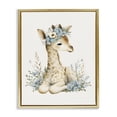 thumbnail image 1 of Stupell Industries Eclectic Watercolor Nursery Giraffe Gold Floating Frame Canvas Art, 25 x 31, by LSR Design Studio, 1 of 8