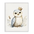 thumbnail image 1 of Stupell Industries Eclectic Watercolor Nursery Owl White Framed Giclee Art, 24 x 30, by LSR Design Studio, 1 of 8