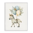 thumbnail image 1 of Stupell Industries Eclectic Watercolor Nursery Zebra White Framed Giclee Art, 11 x 14, by LSR Design Studio, 1 of 8
