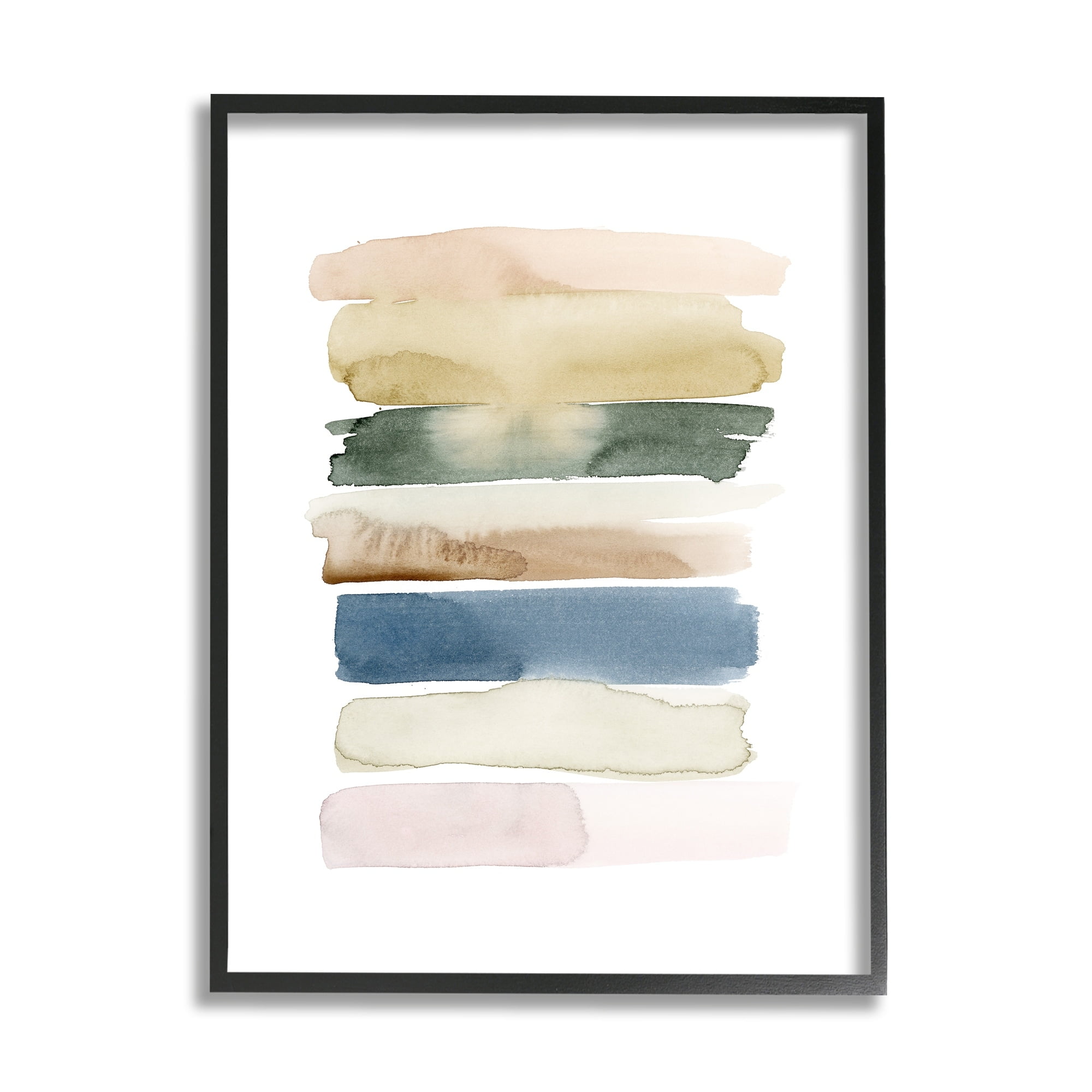 Stupell Industries Watercolor P. Strokes Stacked Modern Office P. ing, 16 x 20, Design by Grace Popp