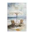 thumbnail image 1 of Stupell Industries Coastal Watercolor Paradise Beach Scene Canvas Art, 16 x 24, by Petals Prints Design, 1 of 8