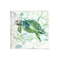 thumbnail image 1 of Stupell Industries Watercolor Sea Turtle Swimming Ocean Water Bubbles Painting Unframed Art Print Wall Art, Design by Carol Robinson, 1 of 5