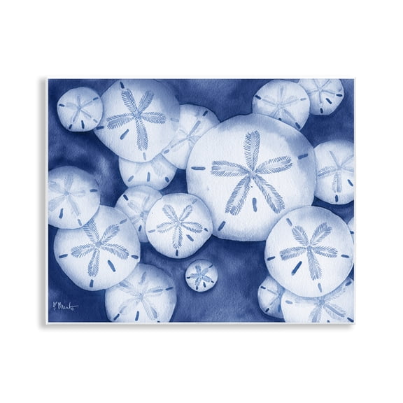 Stupell Industries Watercolor Style Sand Dollars Animals Painting Unframed Art Print Wall Art, 14 x 11