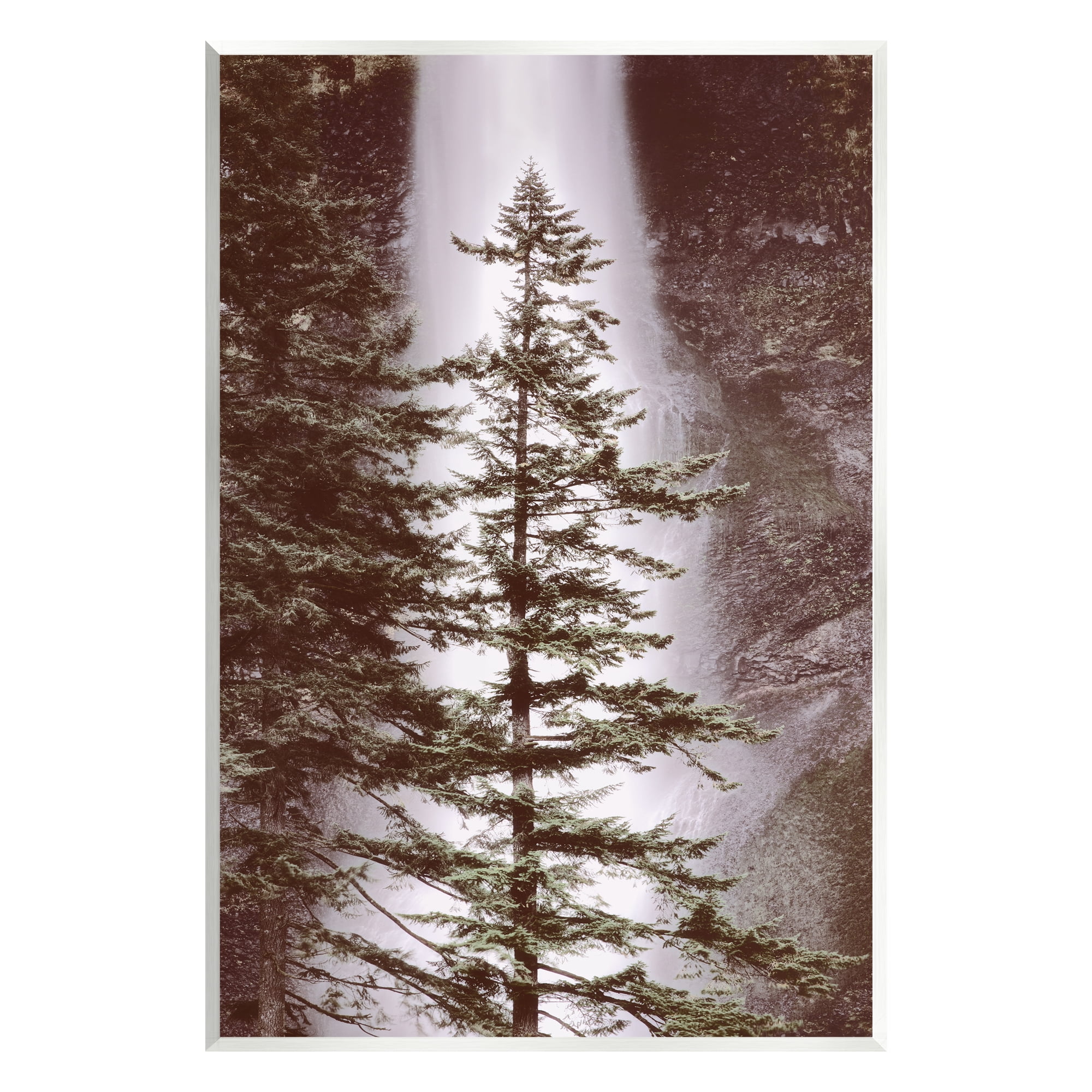 Stupell Industries Waterfall Nature Photography Nature Photography Unframed Art Print Wall Art, 10 x 15