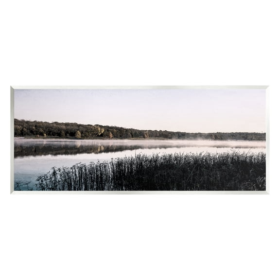 Stupell Industries Waterfront Reeds Landscape Landscape Photography Unframed Art Print Wall Art, 17 x 7