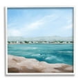 thumbnail image 1 of Stupell Industries Waterfront Town Ocean Scenery Painting White Framed Art Print Wall Art, Design by Grace Popp, 1 of 7