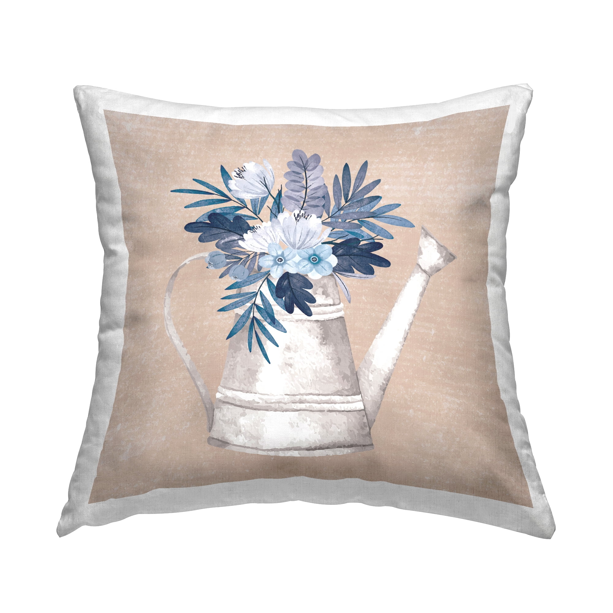 Stupell Industries Watering Can Rustic Bouquet Printed Throw Pillow Design by ND Art