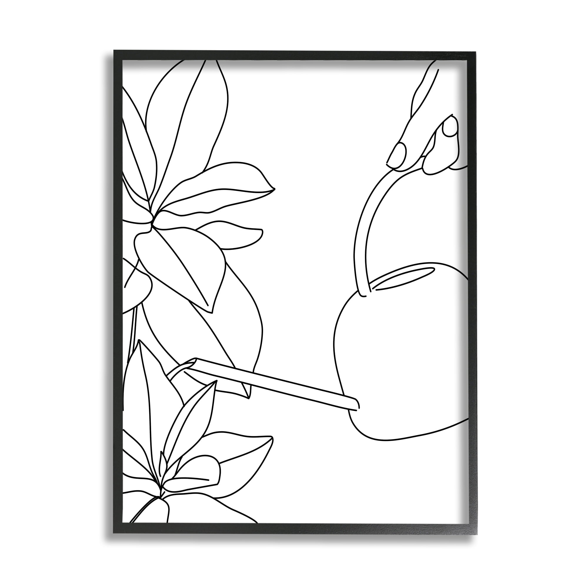 Stupell Industries Watering Can and Spring Florals Modern Minimal Linework, 11 x 14, Designed by BlursByAI