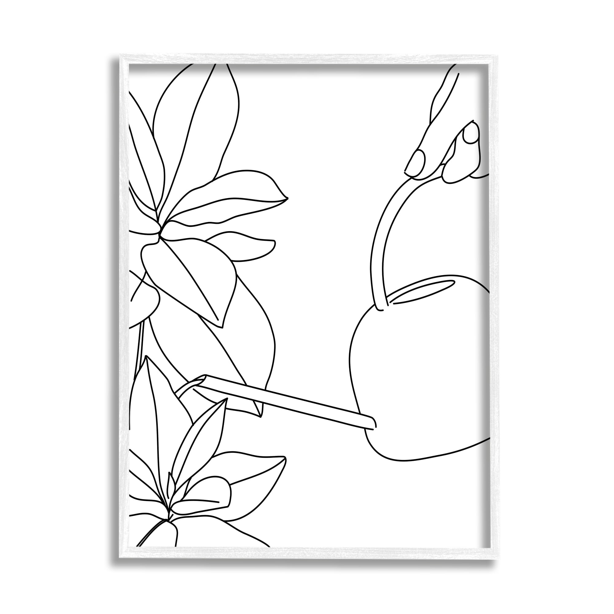 Stupell Industries Watering Can and Spring Florals Modern Minimal Linework, 24 x 30, Designed by BlursByAI