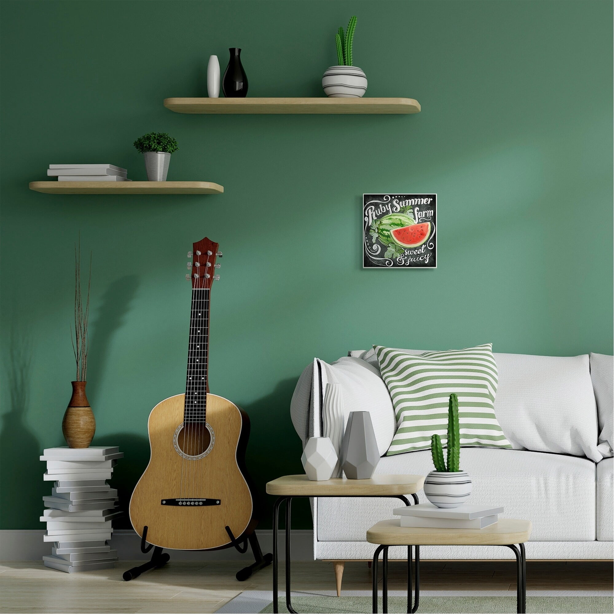 Stupell Industries Watermelon Farm Rustic Sign Word Design Wall Plaque Art by Art Licensing Studio
