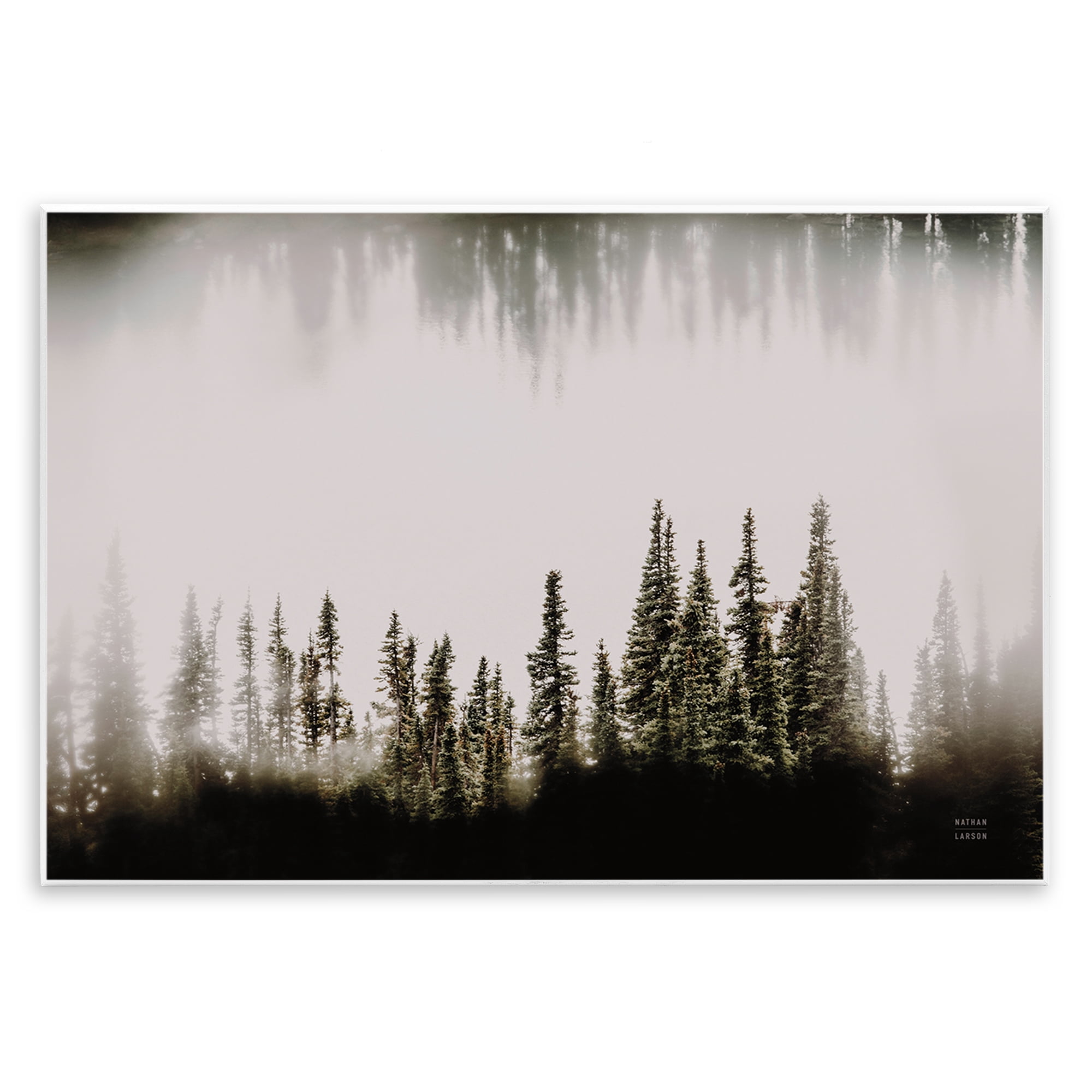 Stupell Industries Waterwood Tree Composition Landscape & Nature Painting Unframed Art Print Wall Art, 19 x 13