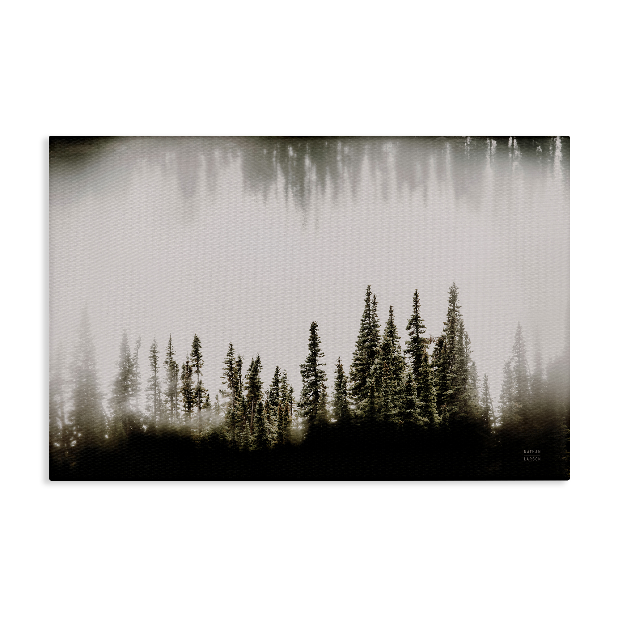 Stupell Industries Waterwood Tree Composition Landscape & Nature Painting Wrapped Canvas Art Print Wall Art, 24 x 16
