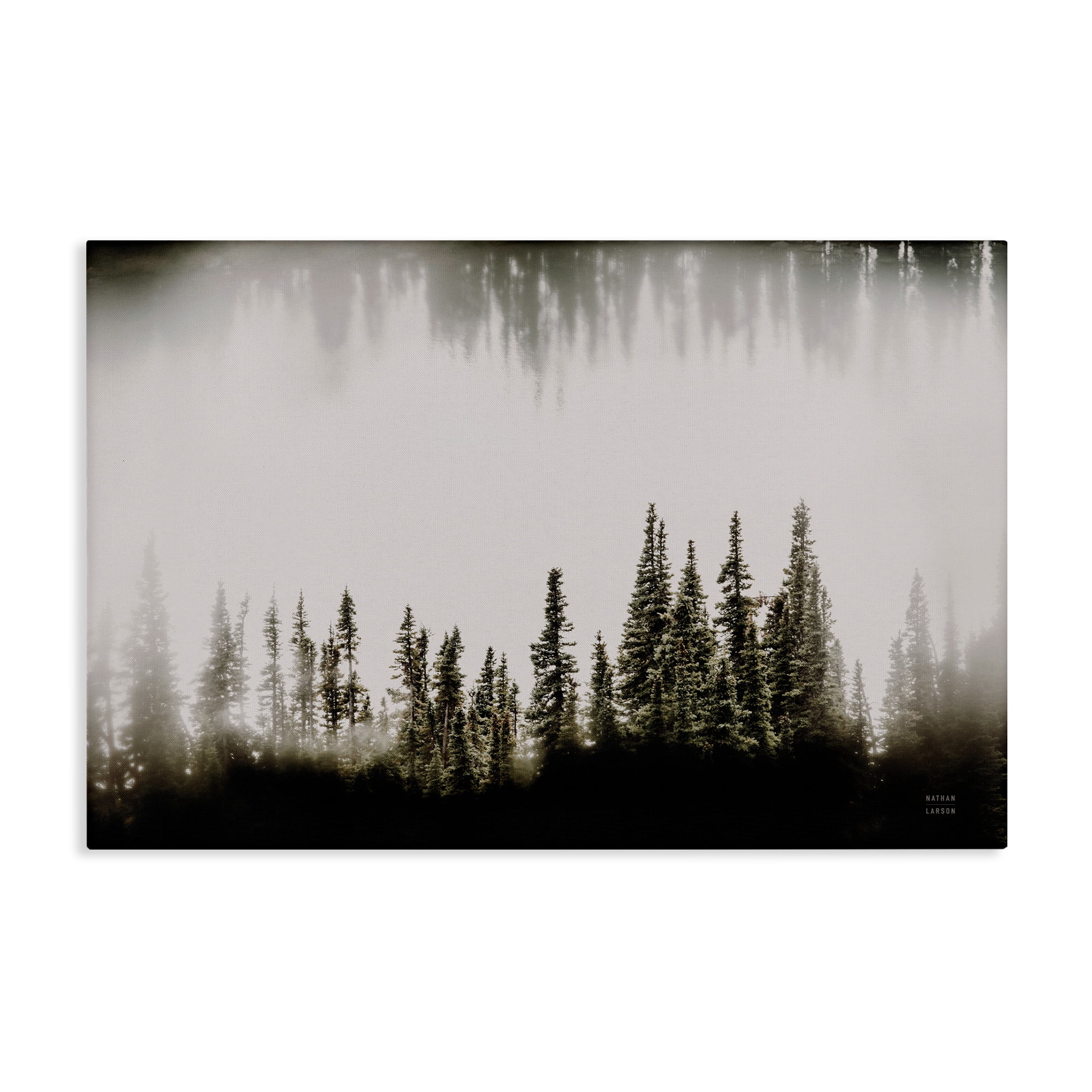 Stupell Industries Waterwood Tree Composition Landscape & Nature Painting Wrapped Canvas Art Print Wall Art, 30 x 20