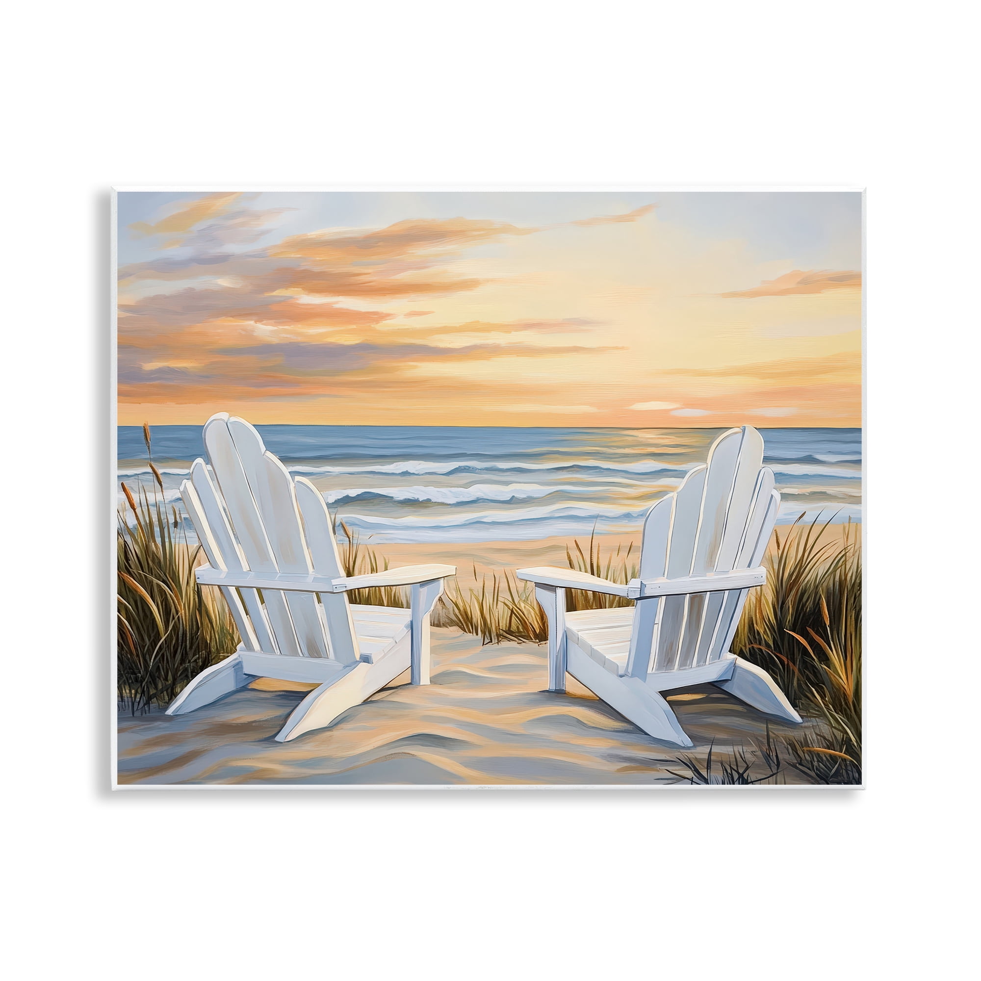 Stupell Industries Wave Watching Spot at Sunset Wall Plaque Art, design by Petal Prints Design