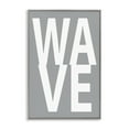 thumbnail image 1 of Stupell Industries Wave Word on Grey Typography Painting Gray Framed Art Print Wall Art, 20 x 30, 1 of 10