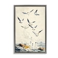 thumbnail image 1 of Stupell Industries Tropical Waves of Seagulls over Rocks Gray Floating Frame Canvas Art, 17 x 25, by Creative Studio, 1 of 8