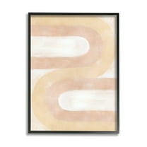 Stupell Industries Wavy Alternating Arches Abstract Painting Black Framed Art Print Wall Art, 11 x 14