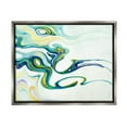 thumbnail image 1 of Stupell Industries Wavy Modern Green Forms Graphic Art Luster Gray Floating Framed Canvas Print Wall Art, Design by Dina D'Argo, 1 of 6