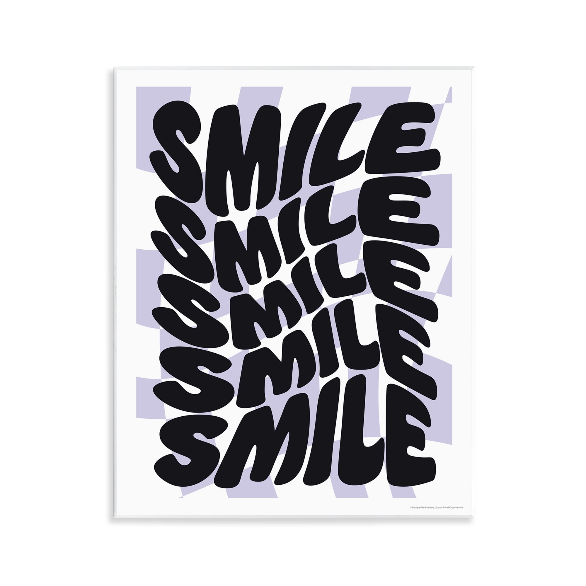 Stupell Industries Wavy Smile Typography Text & Numbers Painting Unframed Art Print Wall Art, 11 x 14