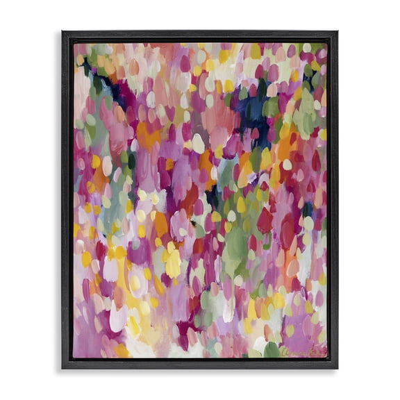 Stupell Industries Way You Make Me Feel Black Framed Floater Canvas Wall Art design by Amira Rahim, 31 x 25