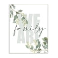 thumbnail image 1 of Stupell Industries We Are Family Phrase Peaceful Green Florals Wall Plaque by Kim Allen, 1 of 5