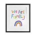 thumbnail image 1 of Stupell Industries We Are Family Rainbow Black Framed Print Under Glass design by Carla Daly, 21 x 17, 1 of 10