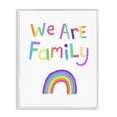 thumbnail image 1 of Stupell Industries We Are Family Rainbow White Framed Giclee Art design by Carla Daly, 14 x 11, 1 of 8