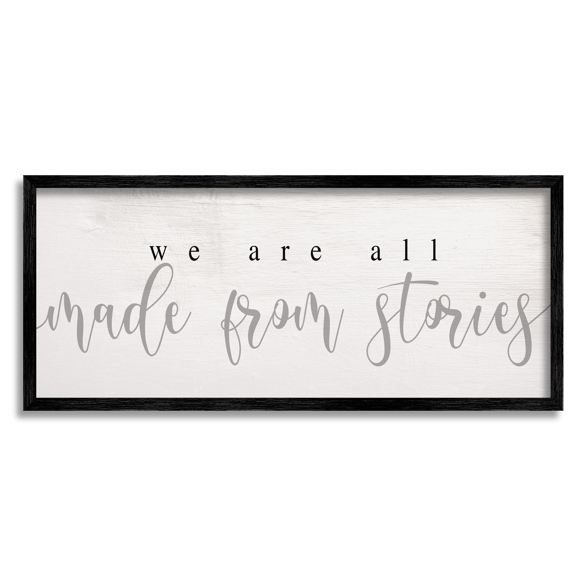 Black Framed Motivational Quote Print, 24 x 10