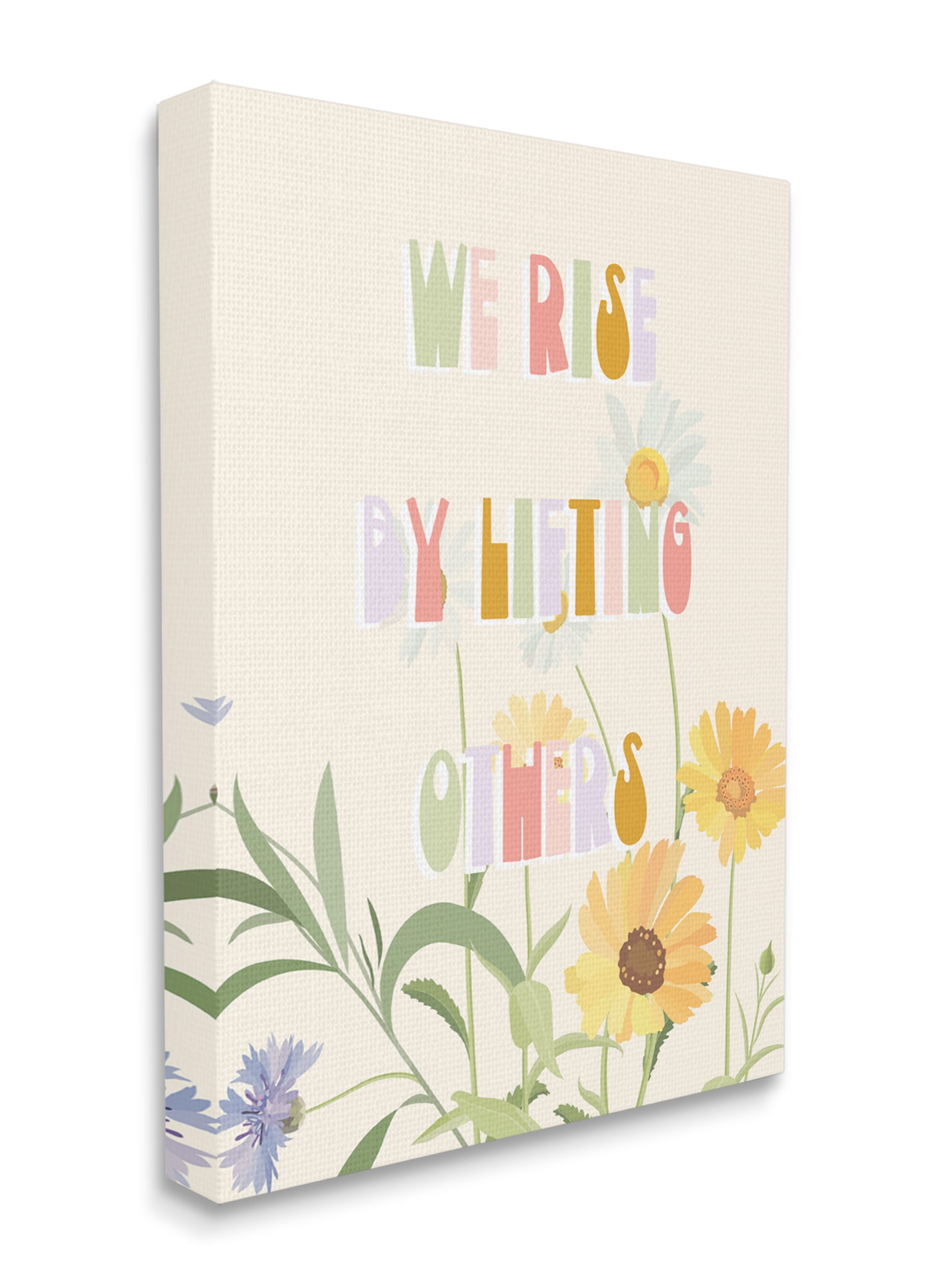 Spring Floral Motivational Quote Canvas Art, 30 x 40