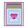 thumbnail image 1 of Stupell Industries Eclectic We're A Perfect Match Black Framed Giclee Art, 11 x 14, by Lil' Rue, 1 of 8
