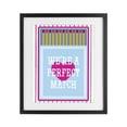thumbnail image 1 of Stupell Industries Eclectic We're A Perfect Match Black Framed Print Under Glass, 13 x 16, by Lil' Rue, 1 of 8