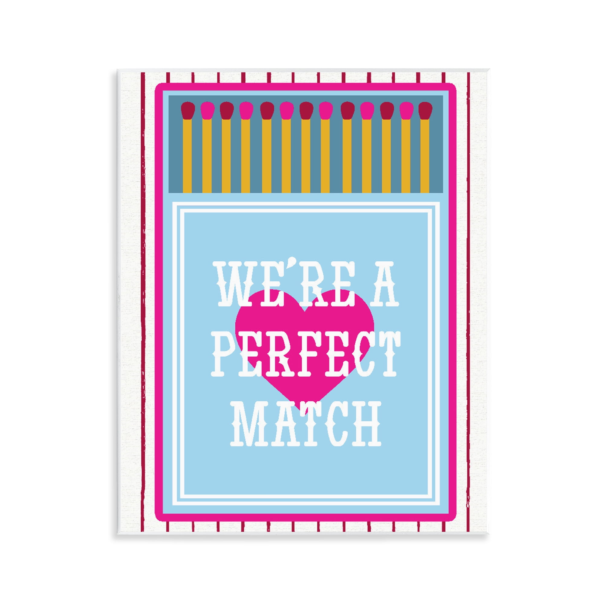 Stupell Industries We're A Perfect Match Wall Plaque Art, design by Lil' Rue