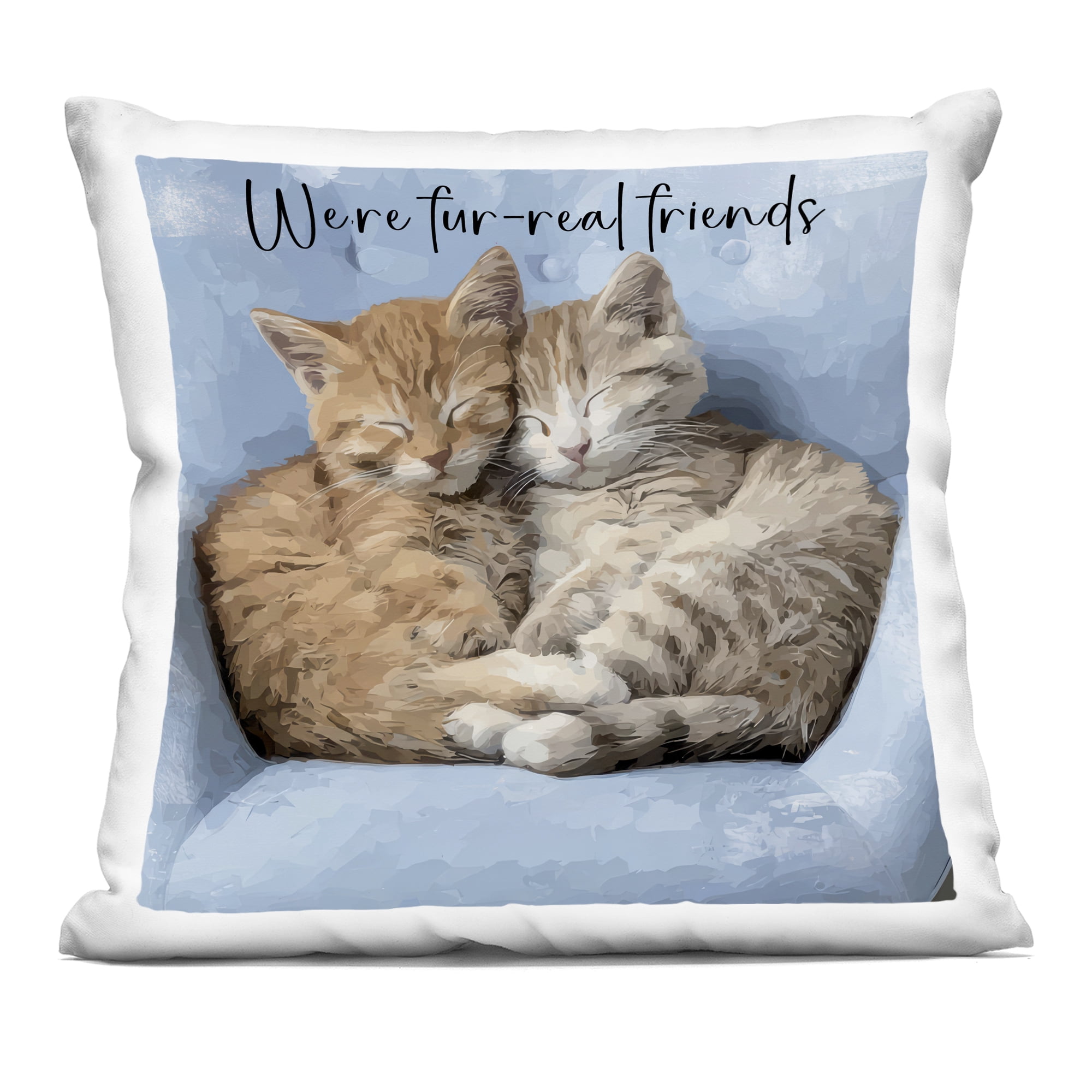 Stupell Industries We're Fur-Real Friends Decorative Printed Throw Pillow, design by Kim Curinga, 18 x 7 x 18
