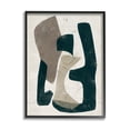 thumbnail image 1 of Stupell Industries Weathered Abstract Shapes Modern Geometric Neutral Tones Painting Black Framed Art Print Wall Art, Design by June Erica Vess, 1 of 5