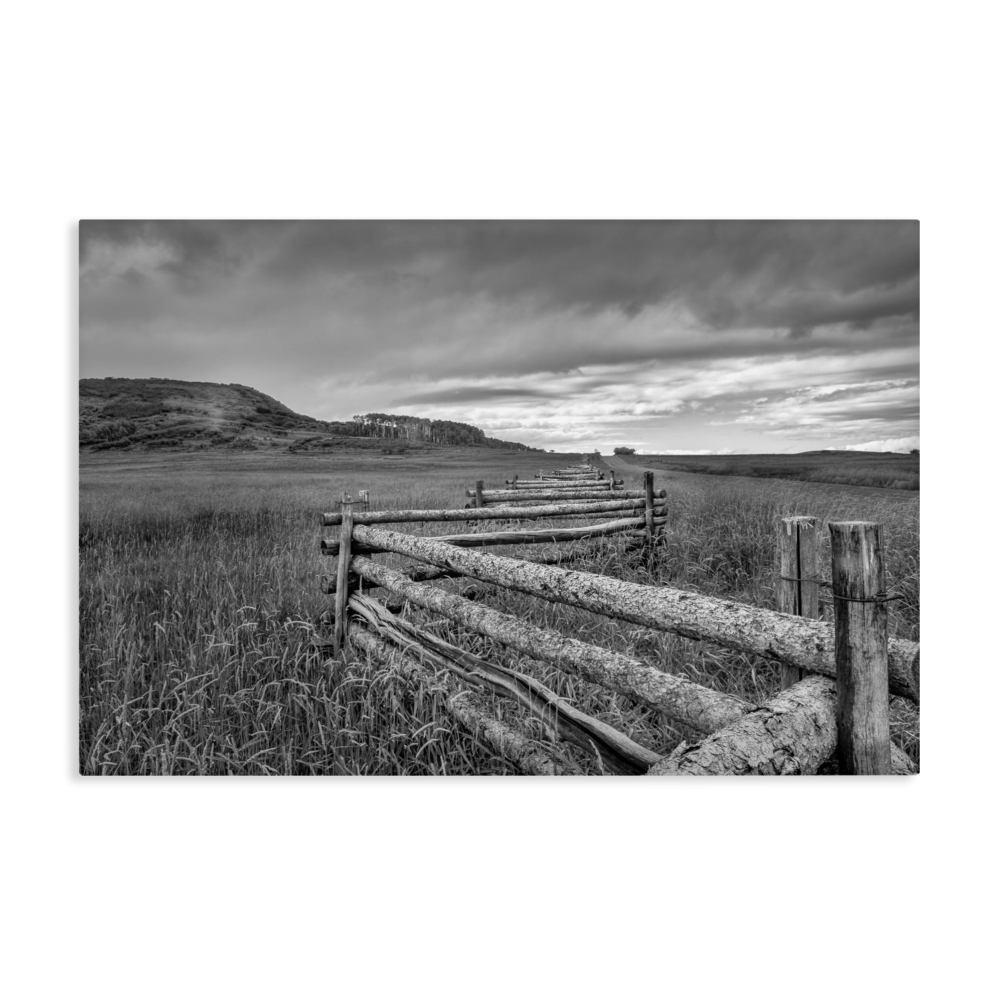Stupell Industries Weathered Fence to Distant Horizon Canvas Wall Art, design by Jon Evan