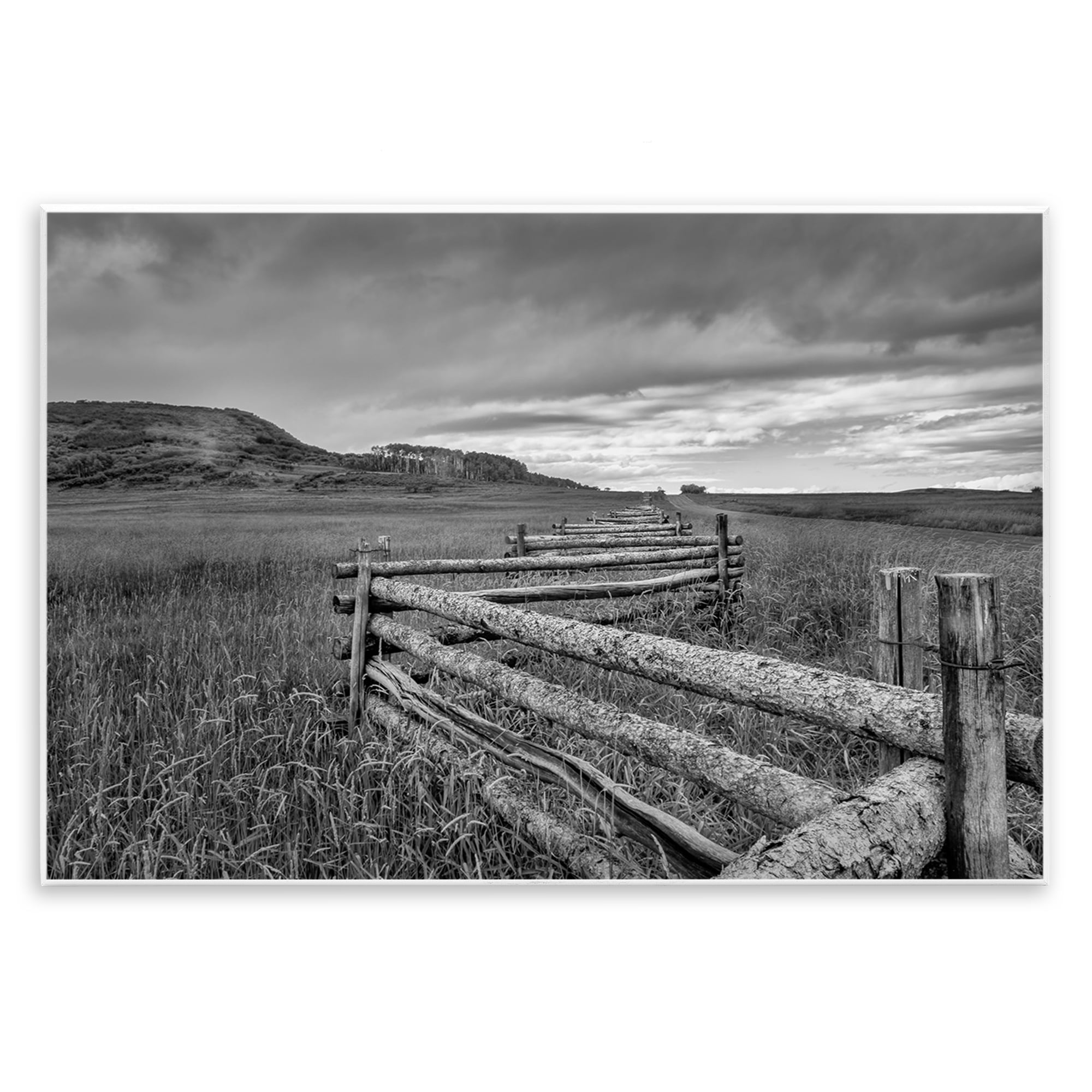 Stupell Industries Weathered Fence to Distant Horizon Wall Plaque Art, design by Jon Evan