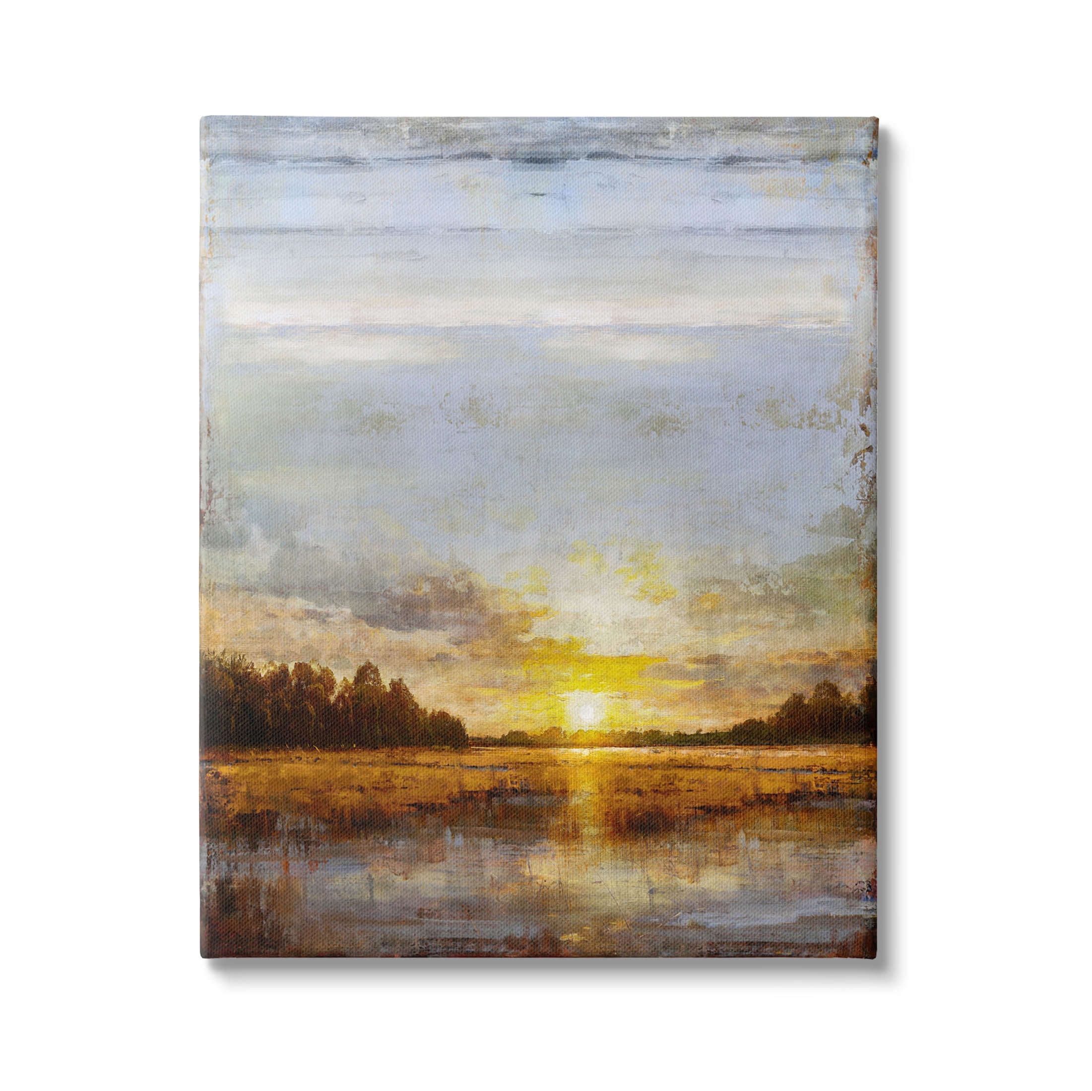 Stupell Industries Weathered Sunset Nature Scenery Graphic Art Gallery Wrapped Canvas Print Wall Art, Design by Eric Turner