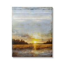 Stupell Industries Weathered Sunset Nature Scenery Graphic Art Gallery Wrapped Canvas Print Wall Art, Design by Eric Turner